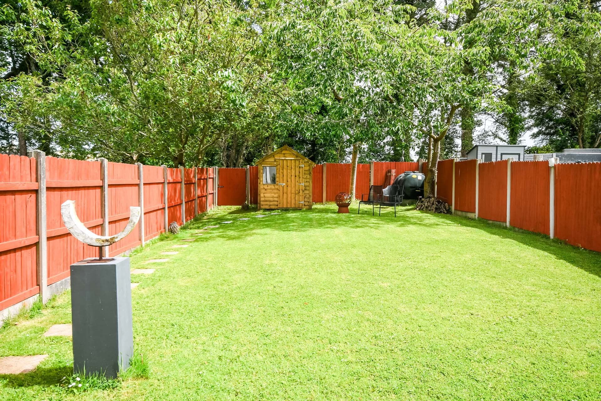  back garden at 40 pairc na fana